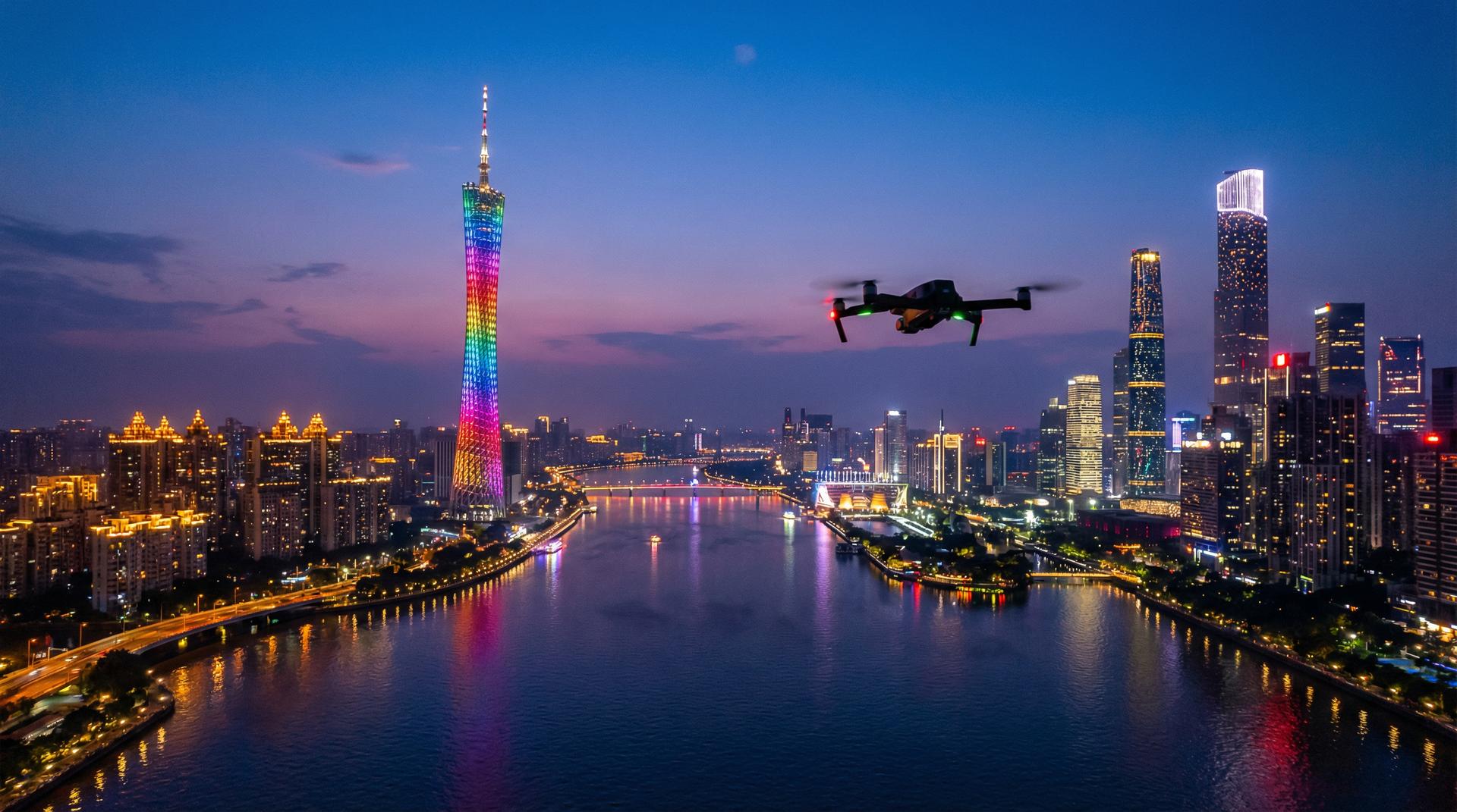 糖心vlog航拍广州CBD视频